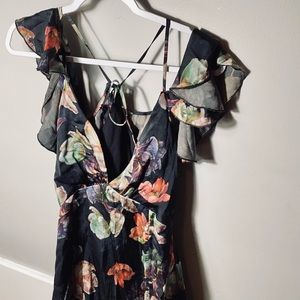 Lulus floral cocktail dress